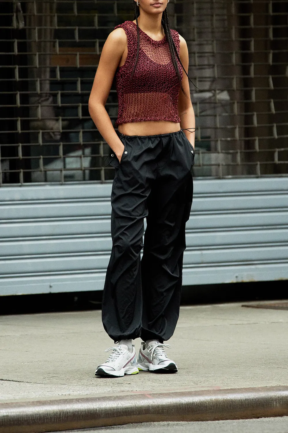 Nylon Pant Black