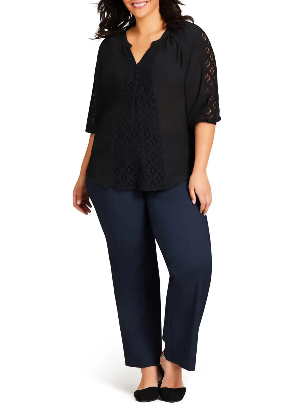Solid Color Bagless Pants
