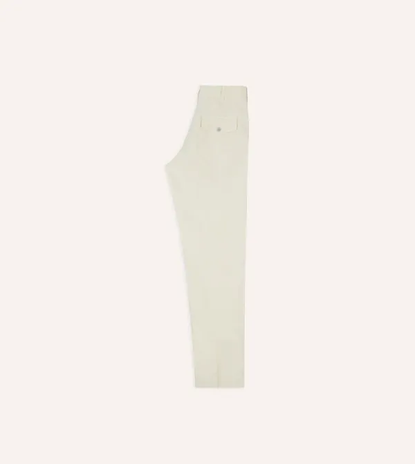 Bleach Wash Selvedge Denim Five-Pocket Jeans