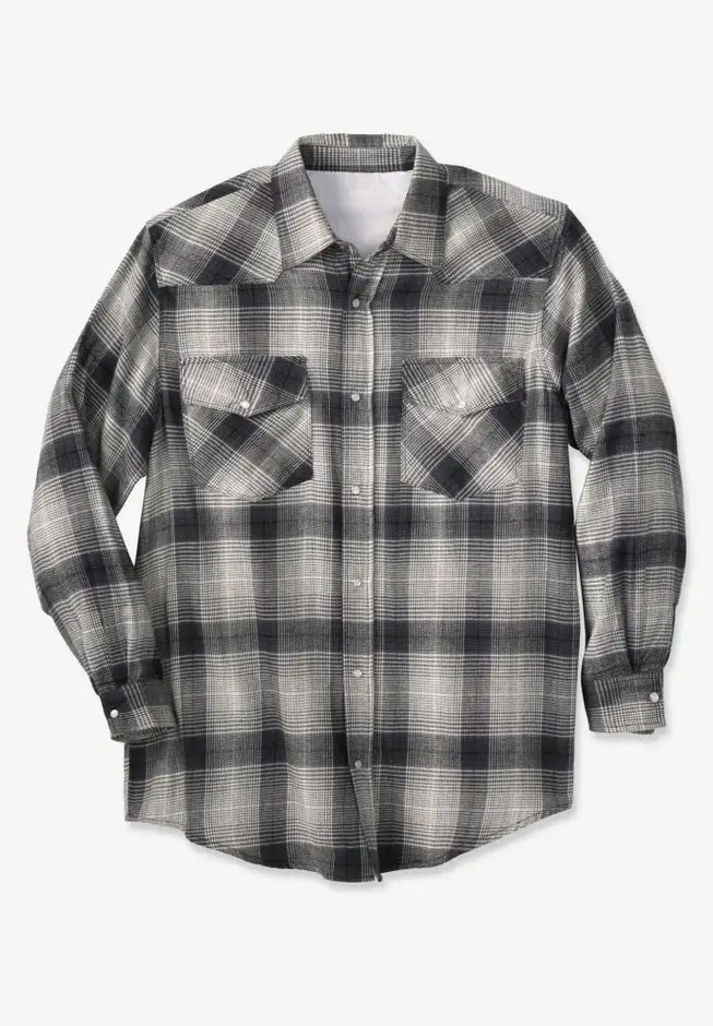 Western Snap Front Flannel Shirt