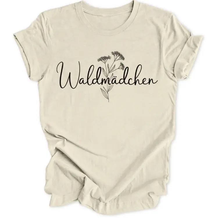 Forest Girl Lineart Unisex T-Shirt