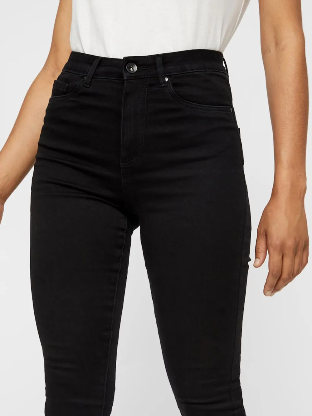 Skinny Mid-Waist Casual Style Jeans