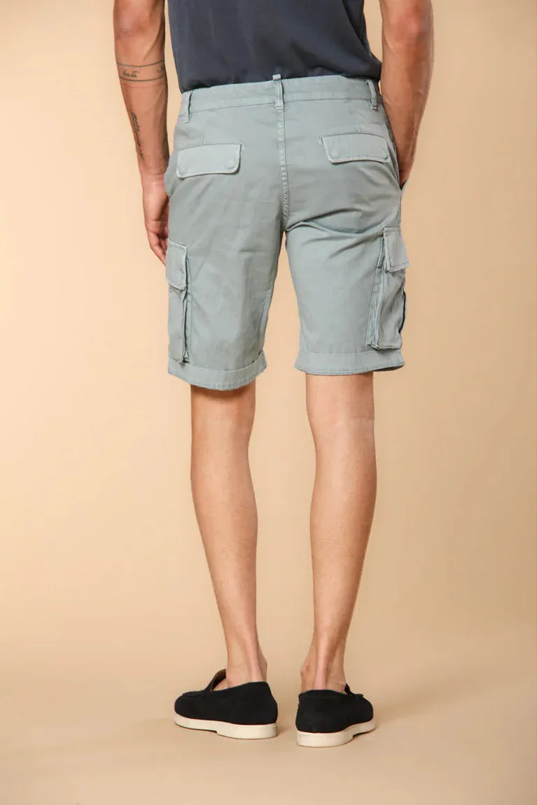 Light Blue Men's Fashion Slim Fit Cotton Shorts