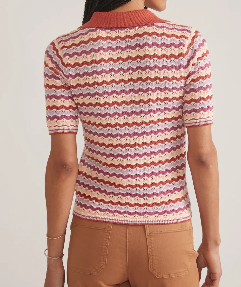 Short Sleeve Polo Style Knitwear