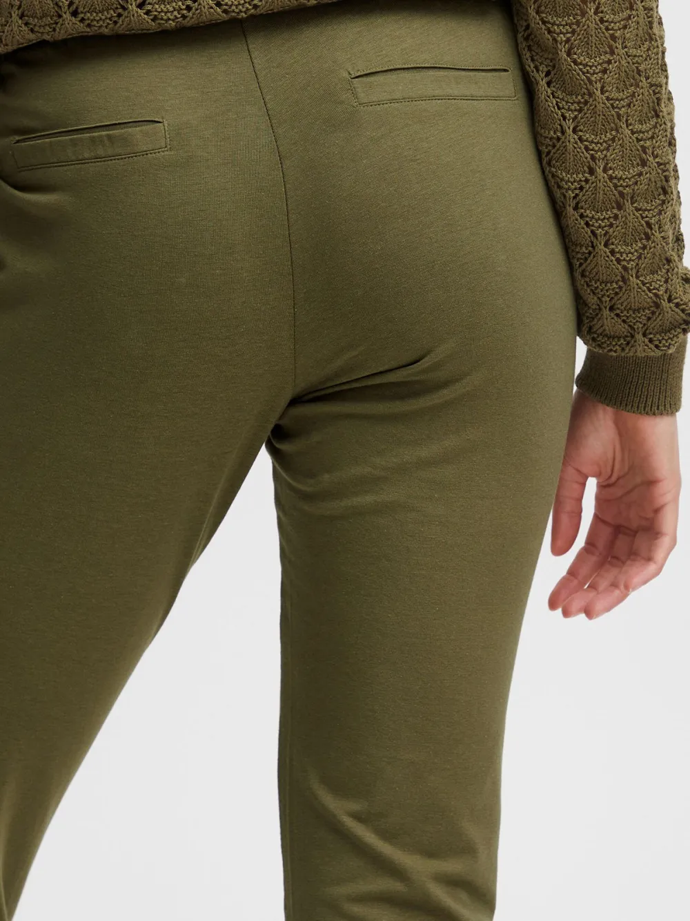 Side Pockets Casual Style Pants