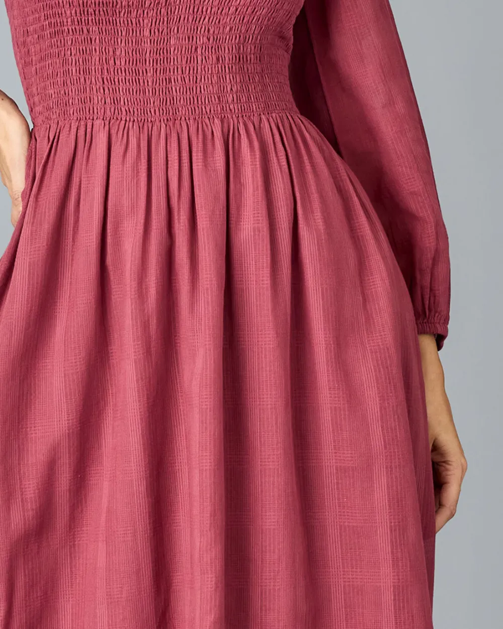 Square Necked Midi Dress