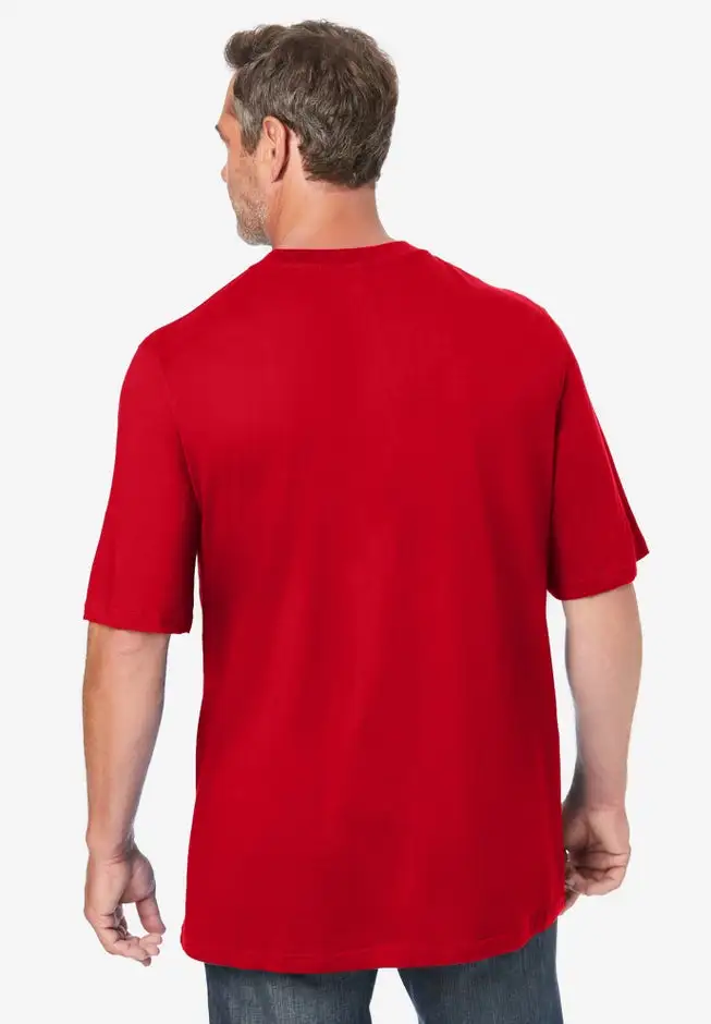 Shrink-Less Lightweight Pocket Crewneck T-Shirt