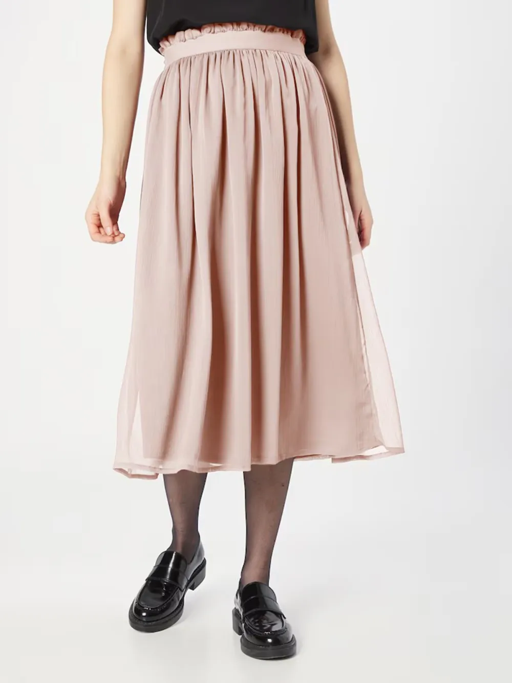 Elastic Waistband Casual Style A-line Skirt