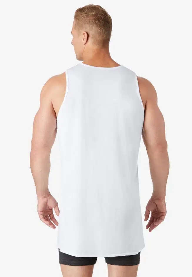 Longer Length Ribbed Cotton Tank