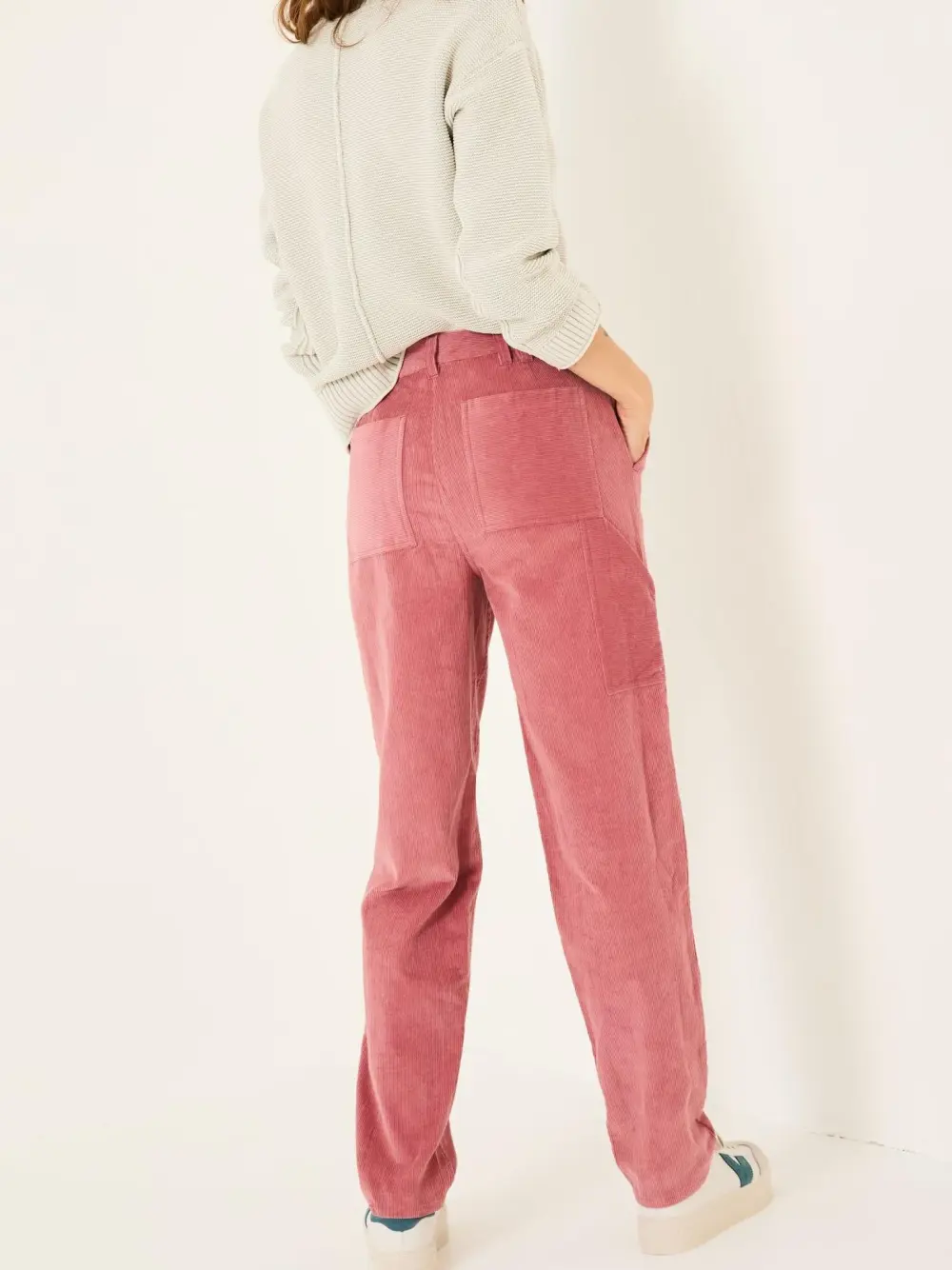 Blush Pink Cord Trousers