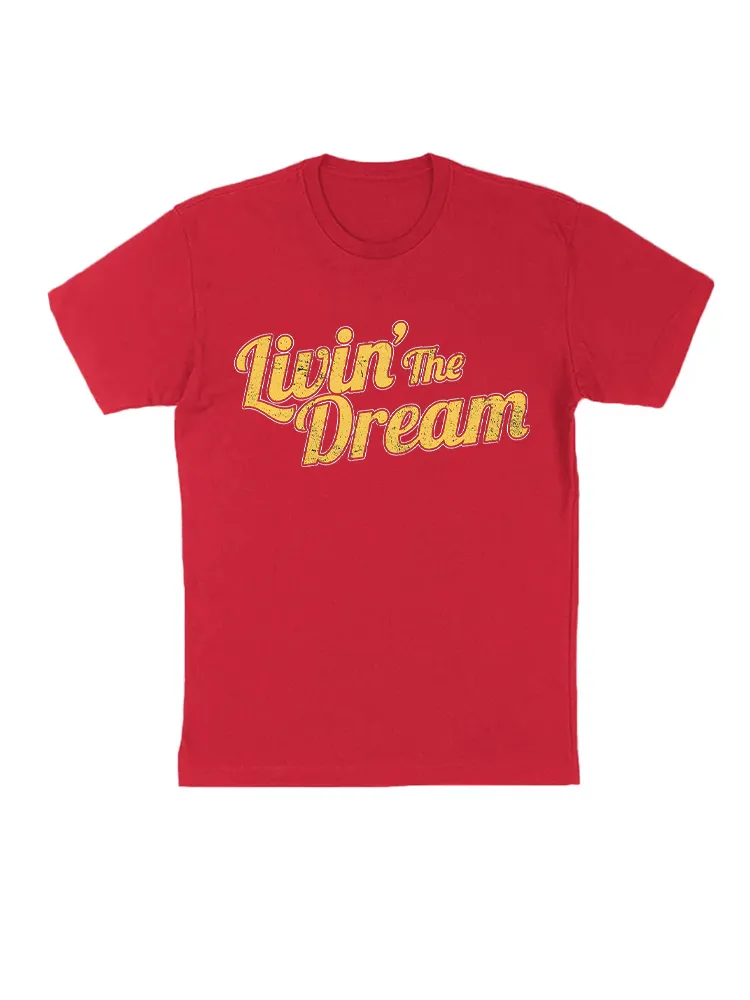 Livin' The Dream, Vintage Styled Distressed T-Shirt