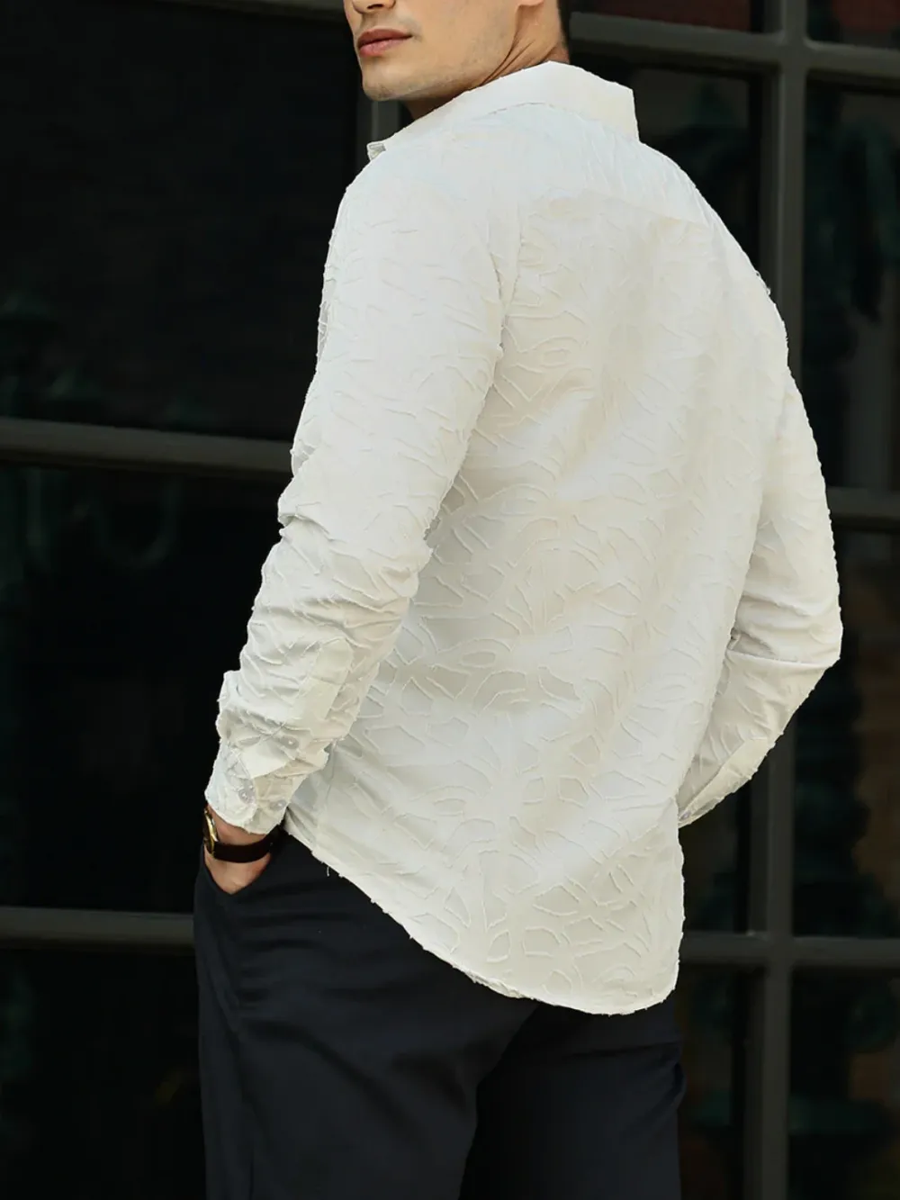 White Full Sleeve Casual Style Shirt