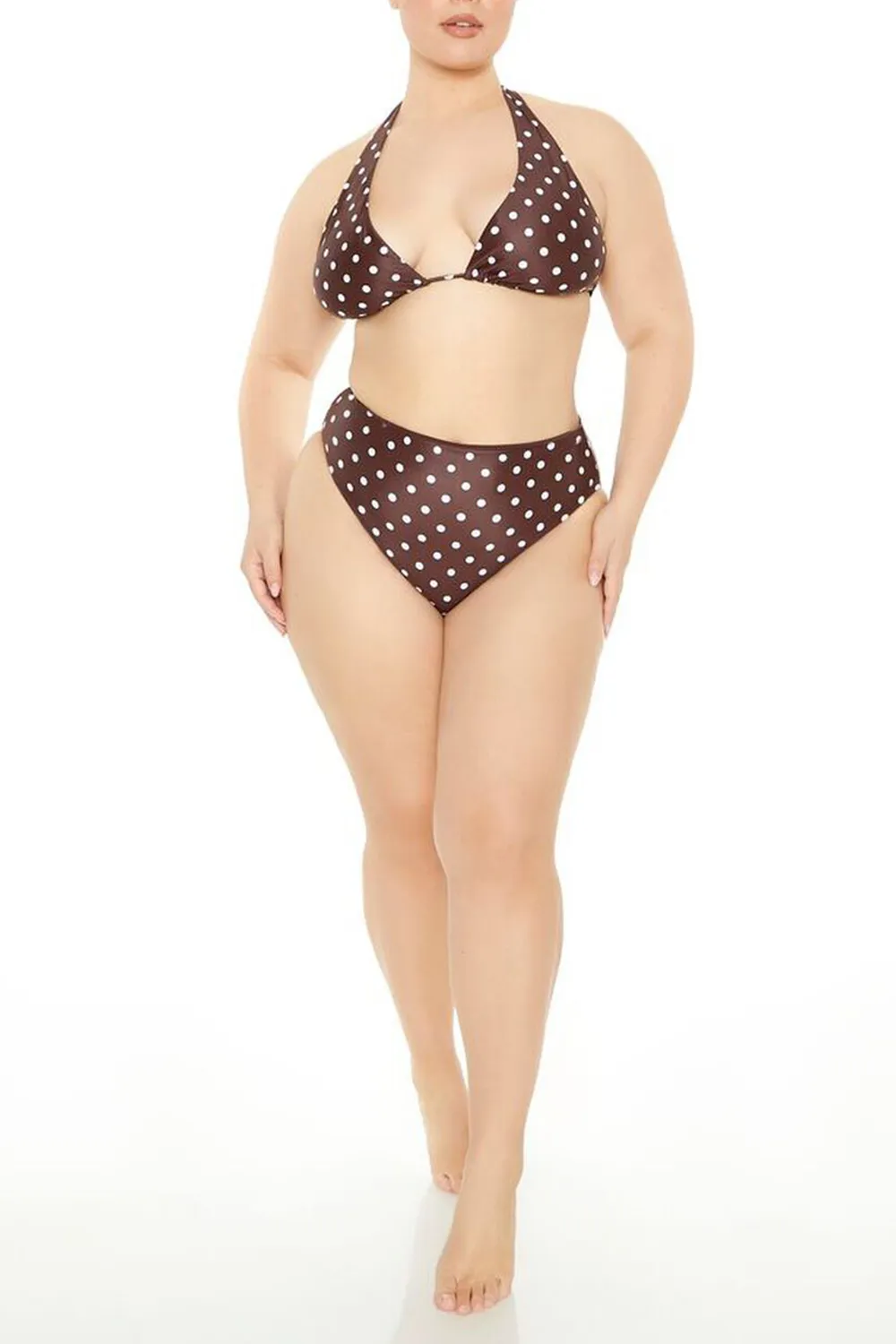 Plus Size Polka Dot Bikini Bottoms