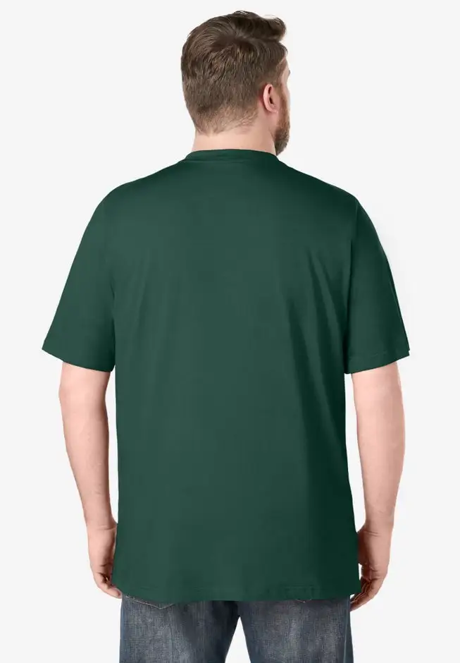 Shrink-Less Lightweight Henley T-Shirt
