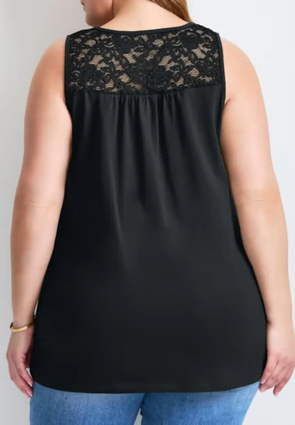 Round Neck Sleeveless Top