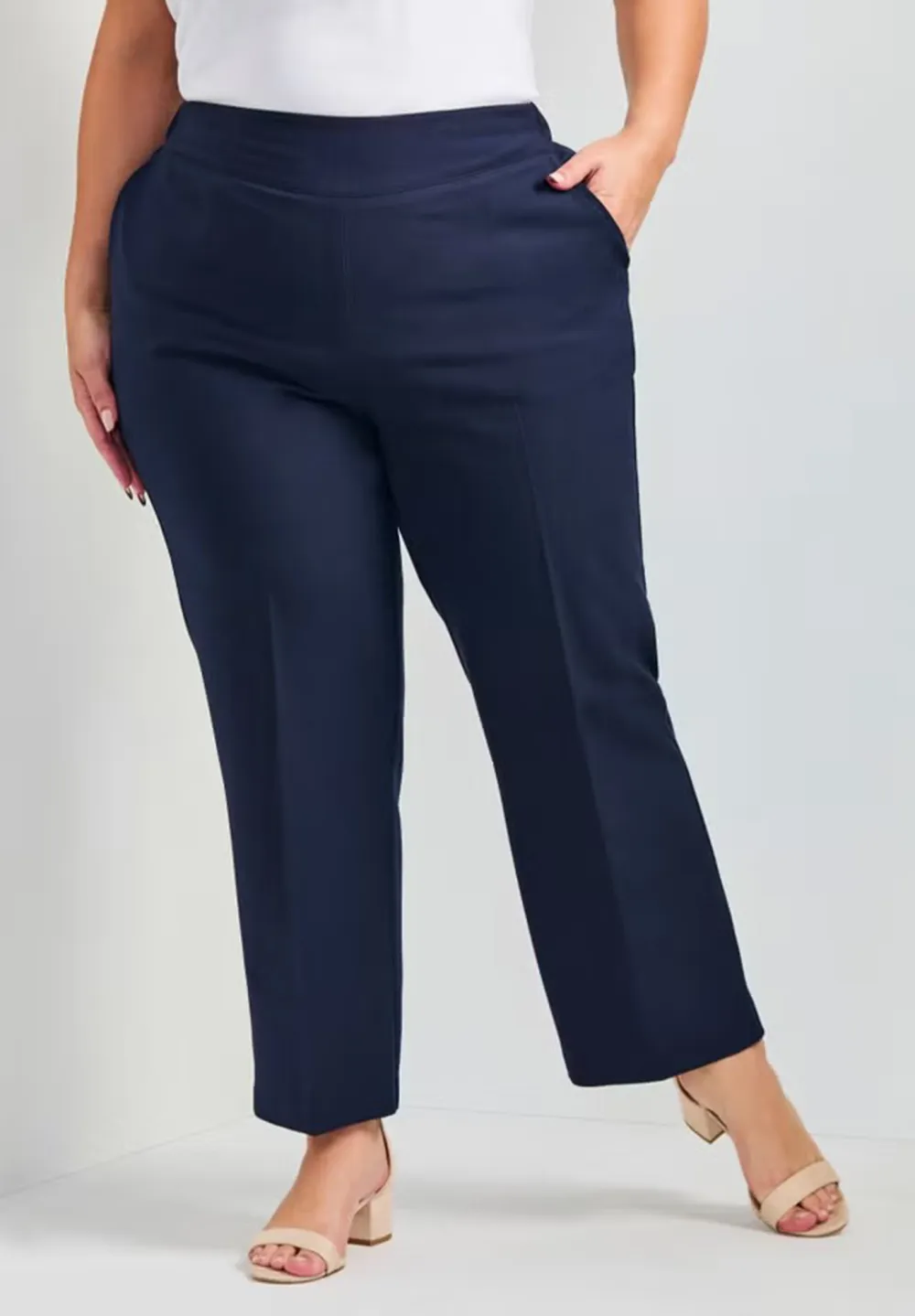 Straight Zipper Pants