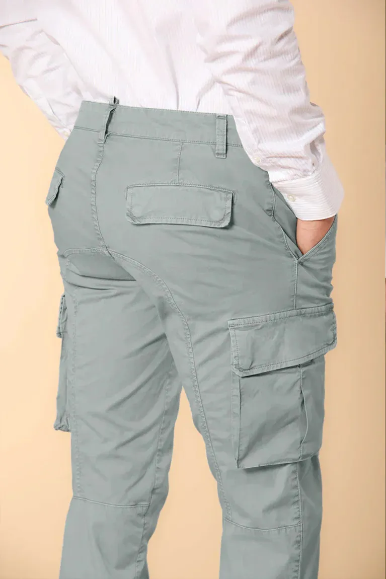 Men's Lightweight Cotton Twill Slim Fit Sky Blue Overalls