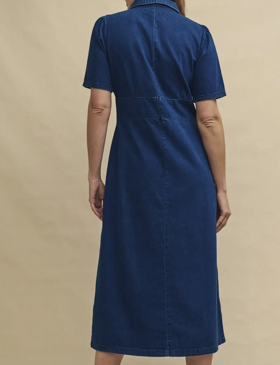 Dark Denim Midi Dress