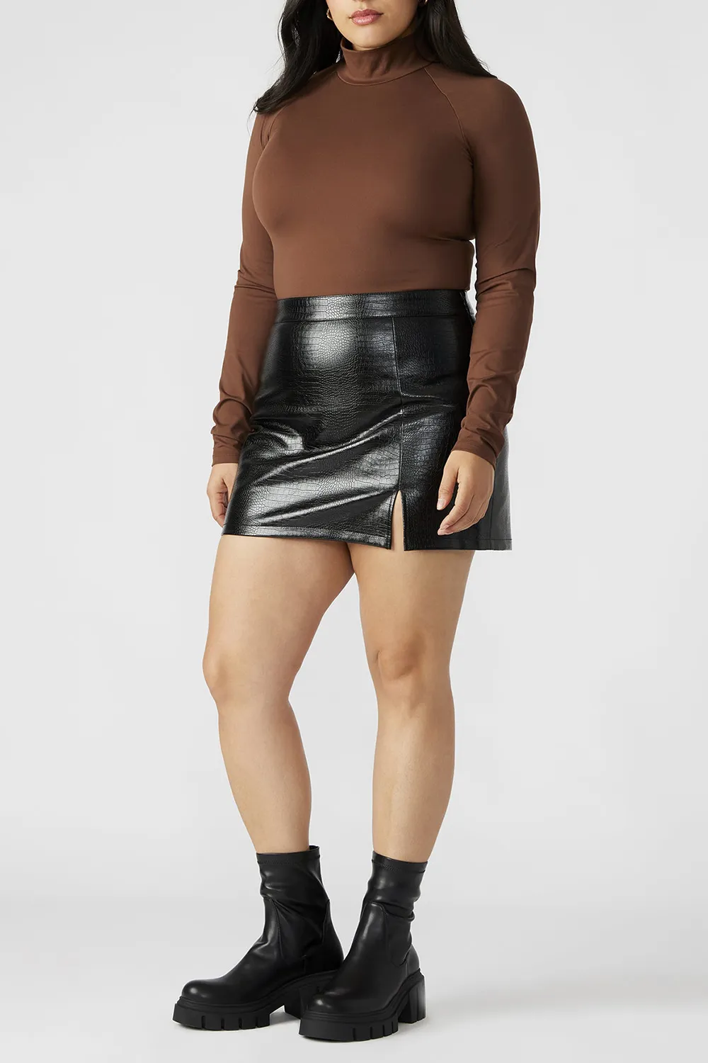 Long Sleeve Bodysuit Brown