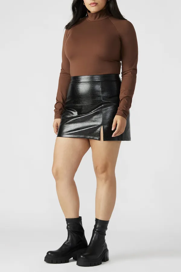 Long Sleeve Bodysuit Brown
