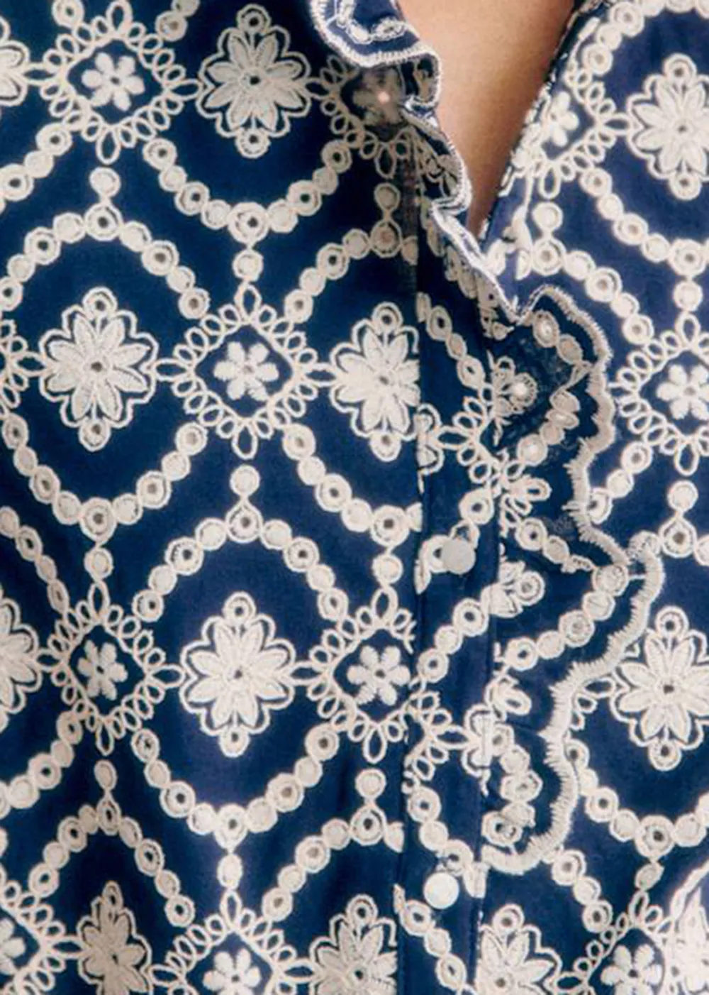 Embroidered Short Sleeved Shirt