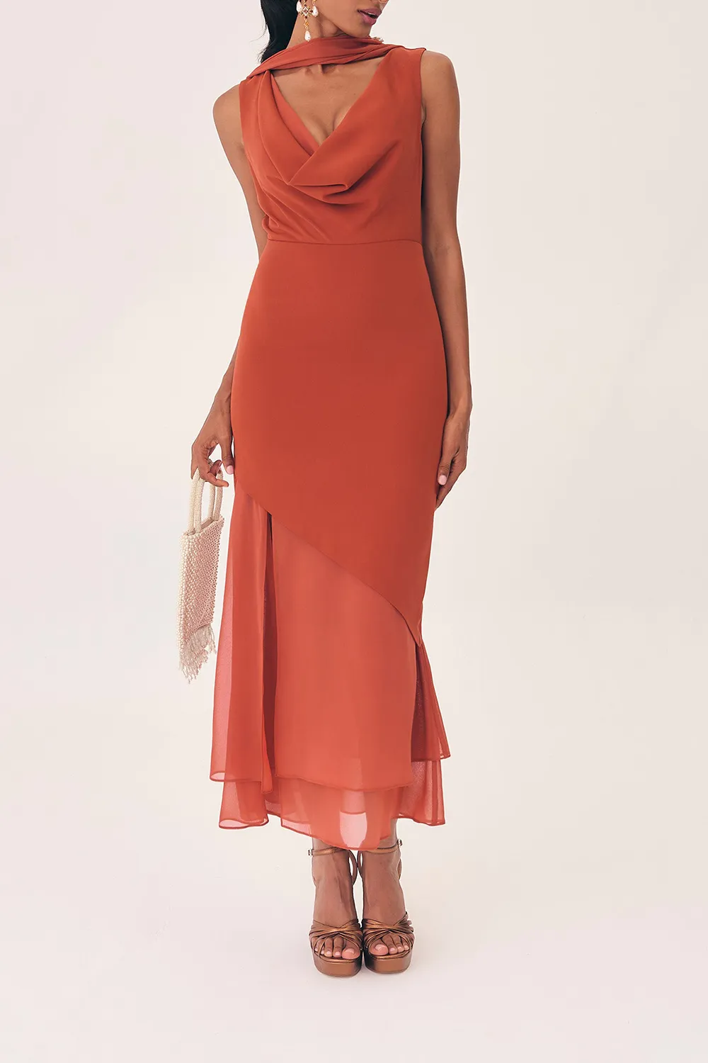 Tulle Fishtail Dress