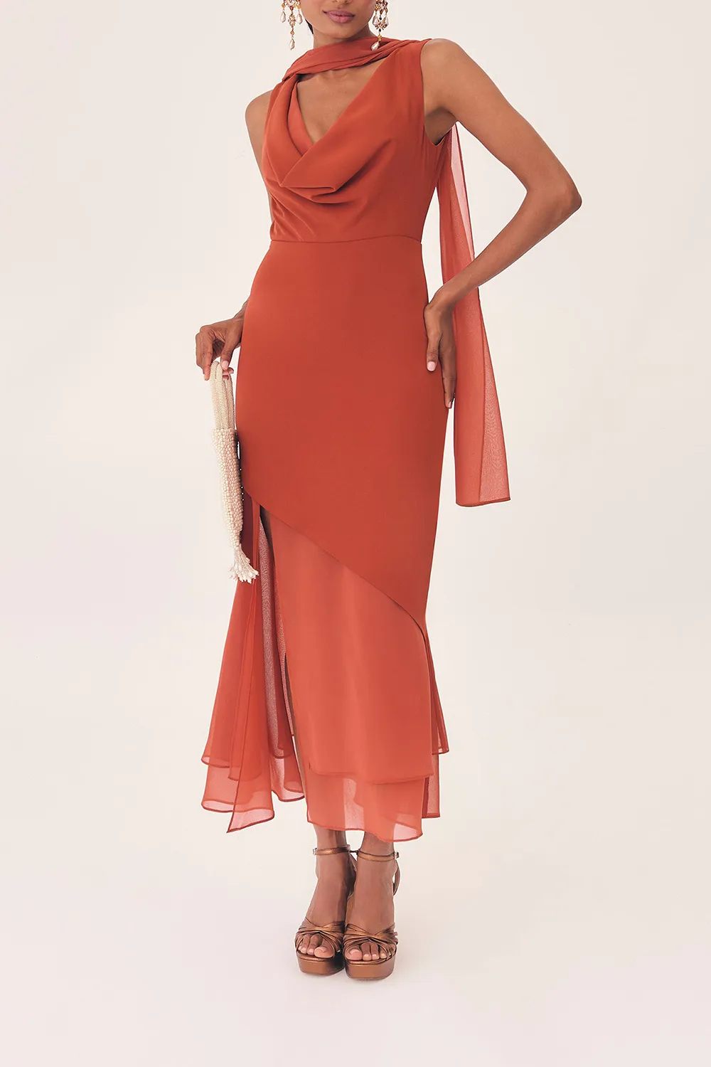 Tulle Fishtail Dress