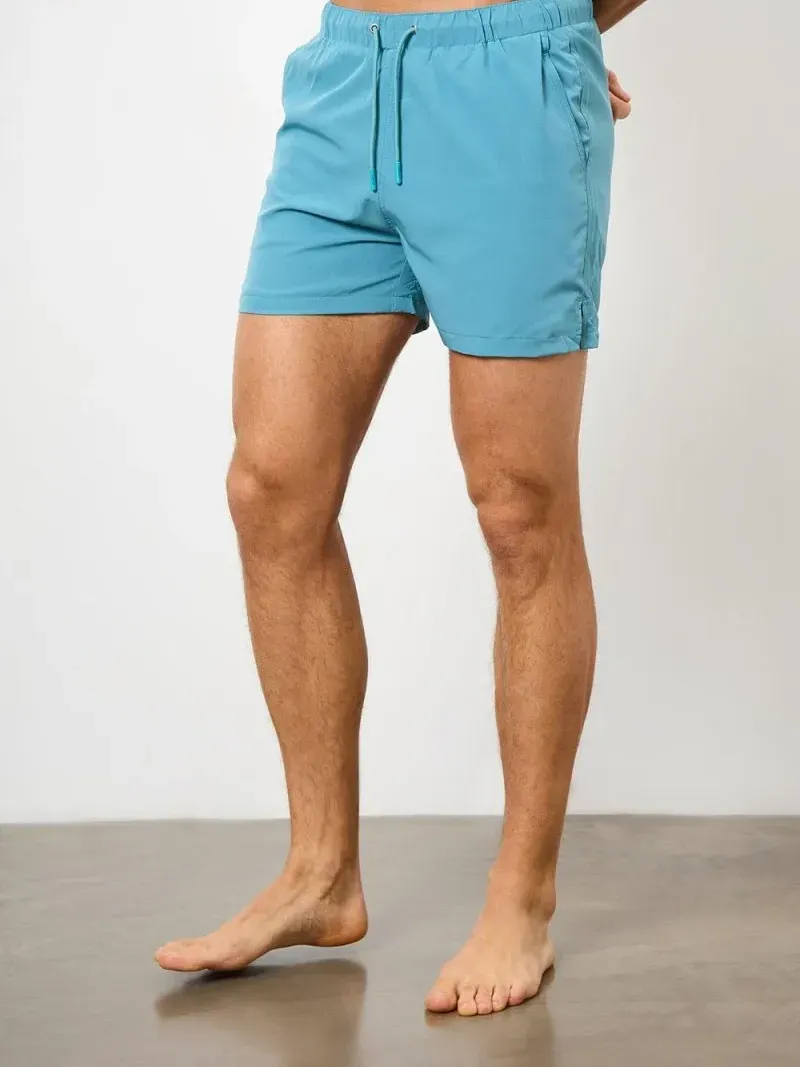 In Teal  Leisure Daily Swim Short