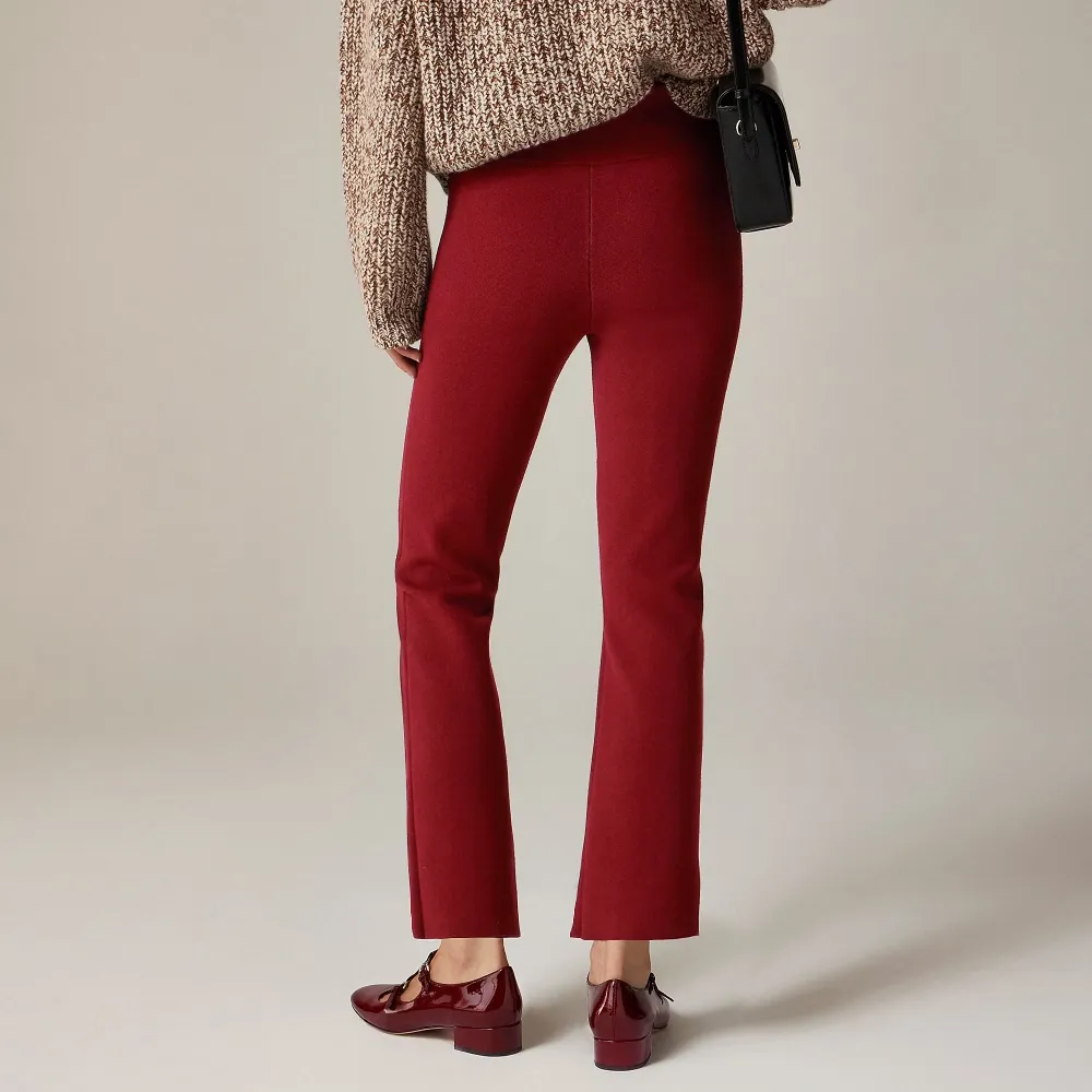 High-Rise Pintuck Straight Leg Pants