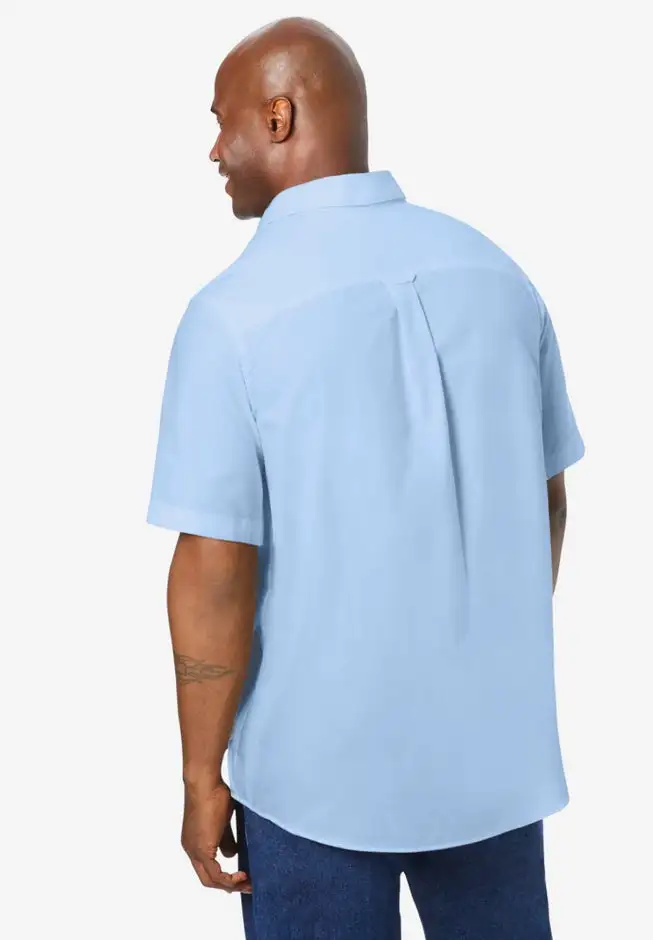 Wrinkle-Free Short-Sleeve Oxford Dress Shirt