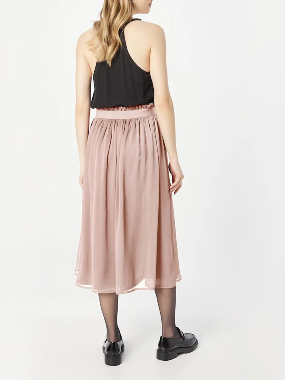 Elastic Waistband Casual Style A-line Skirt