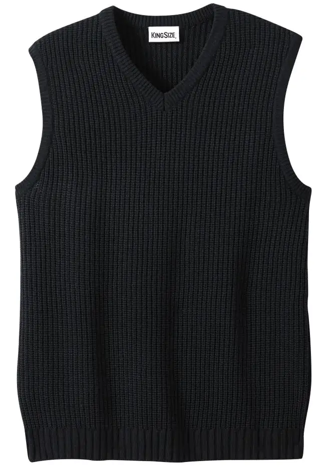 Shaker Knit V-Neck Sweater Vest