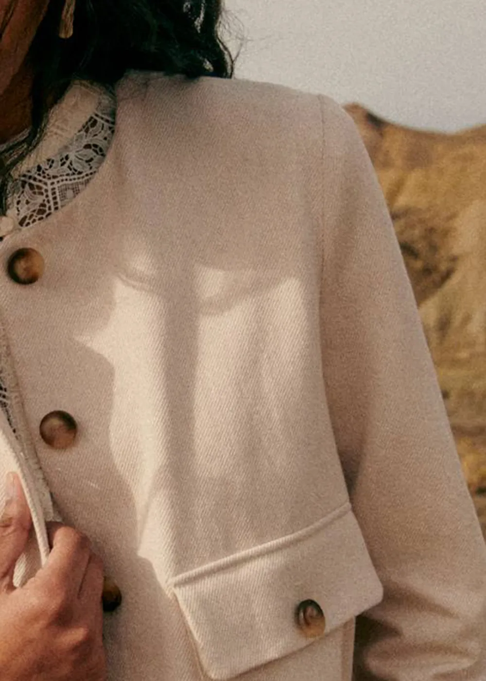 Plain Long Sleeve Jacket