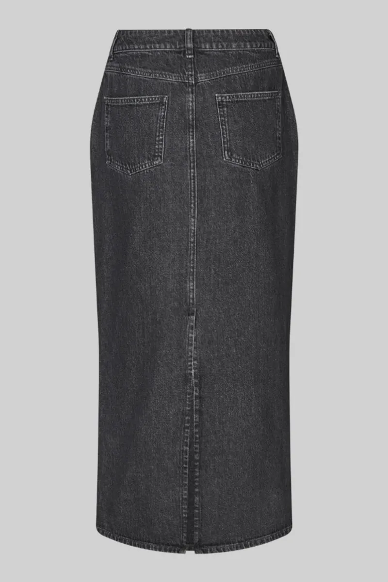 Denim Fabric Casual Maxi Skirts