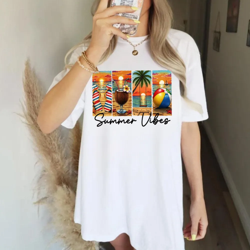 Sunset Atmosphere Collage Printed Tee