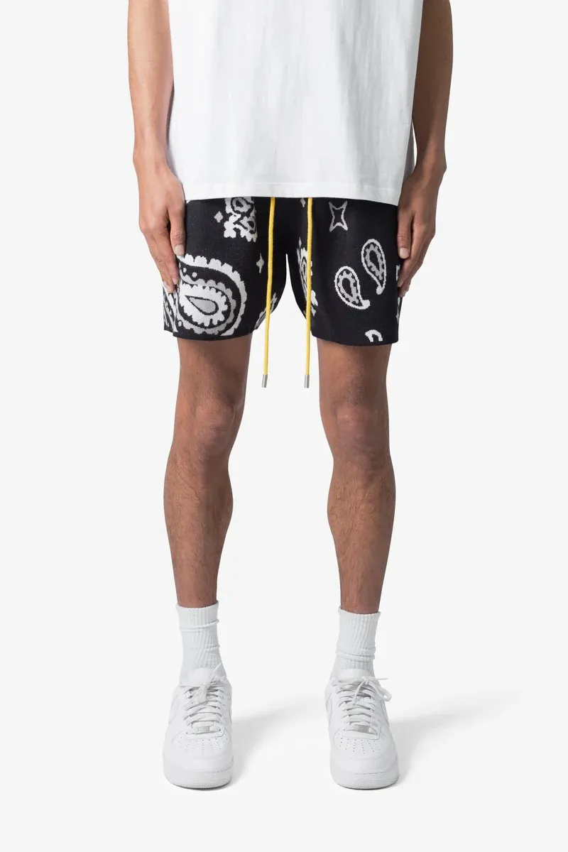 ART GRAPHIC KNIT SHORTS
