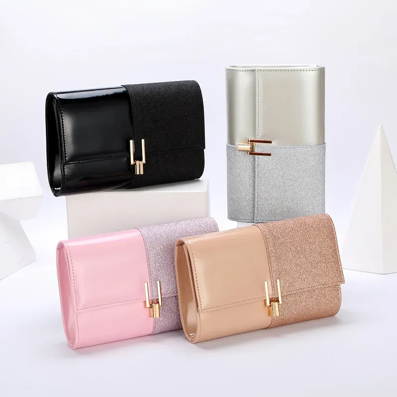 Sequin reflective crafted handbag for wedding dinner ladies