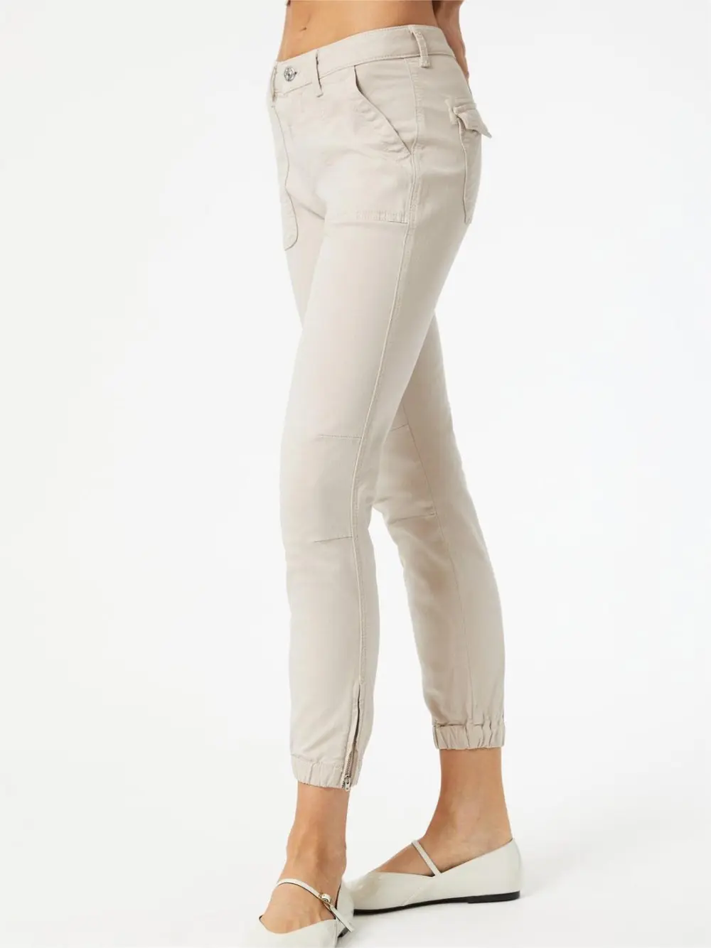 Slim Cargo Cotton Pants
