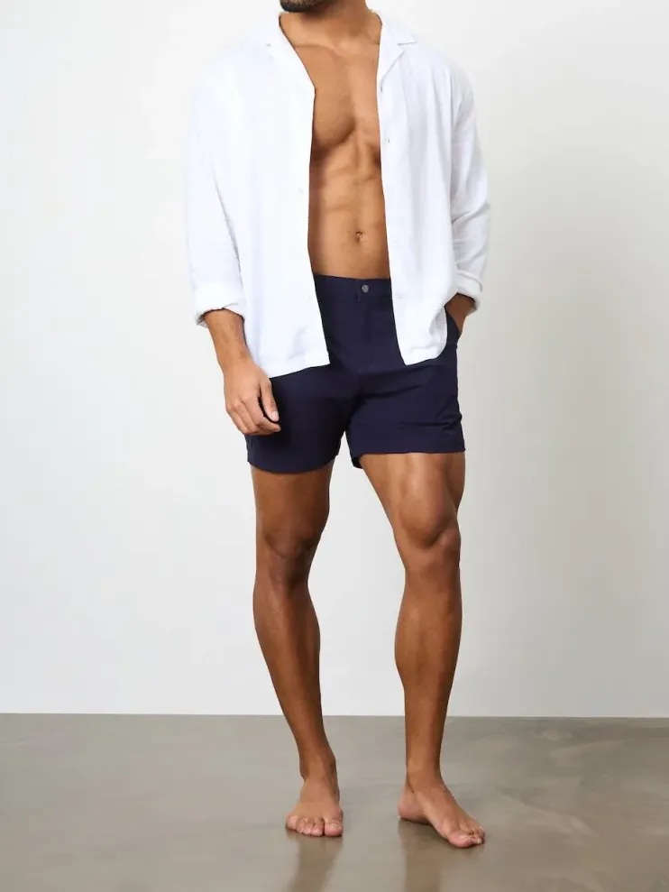 In Navy Leisure Daily Swim Short