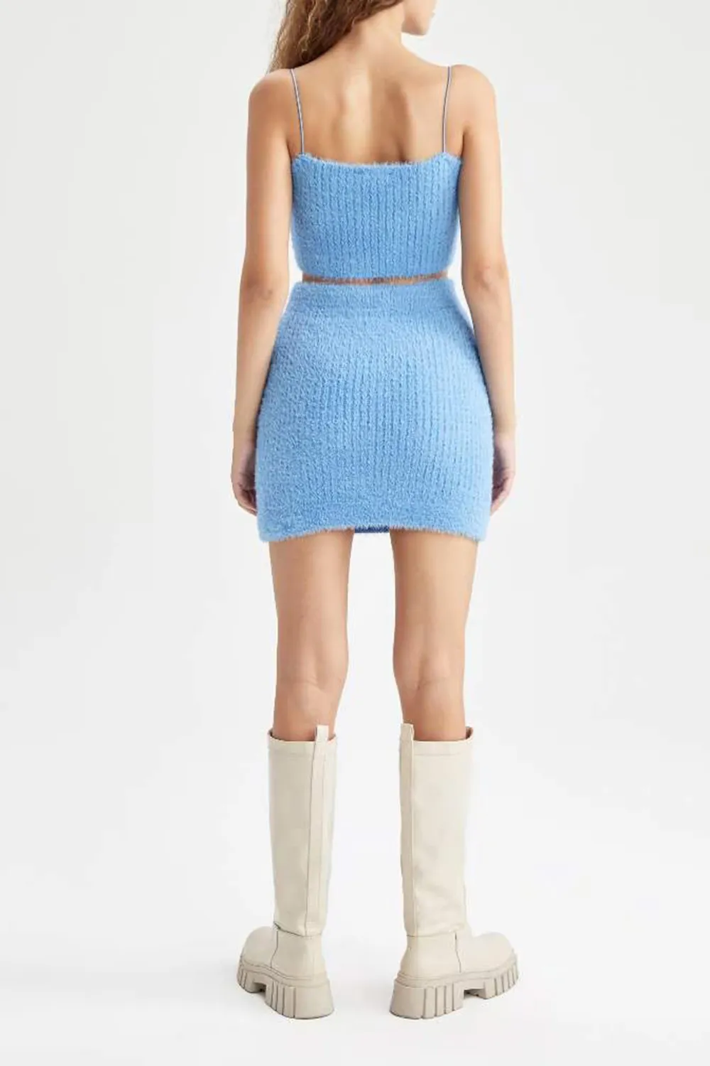 Fit Knitwear Mini Skirt