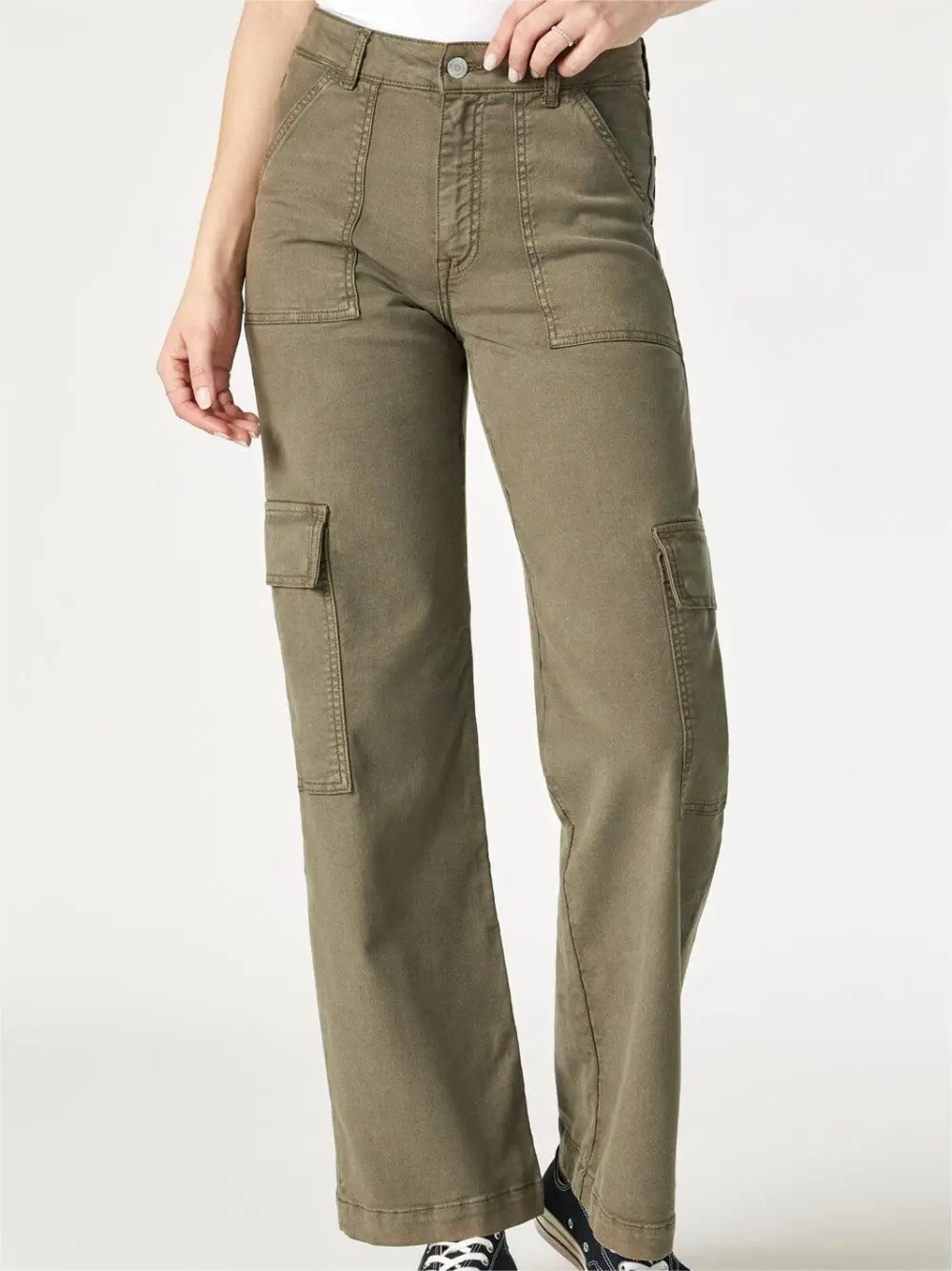 Casual Straight Leg Cargo Pants