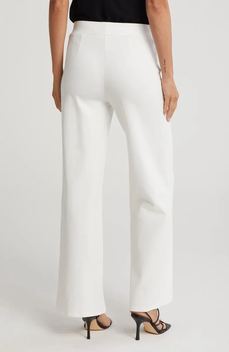 Wide Leg Pull-On Pants