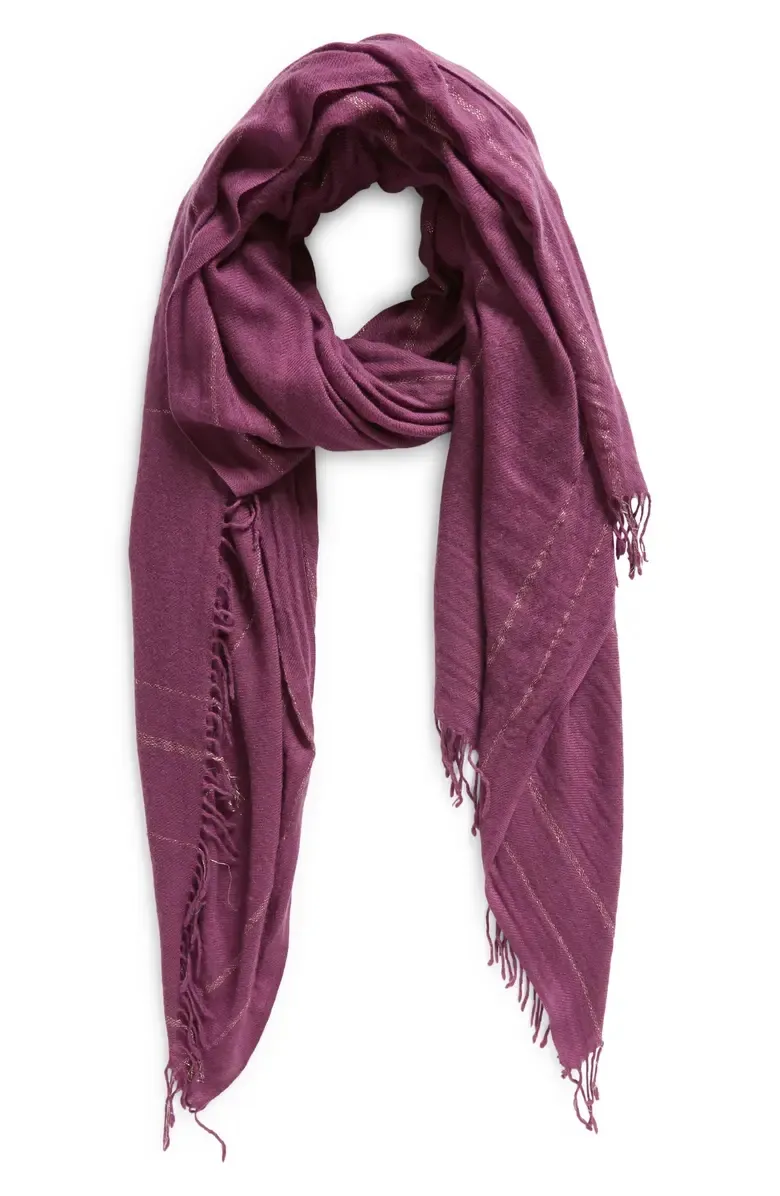 Fringed Wool & Cashmere Wrap