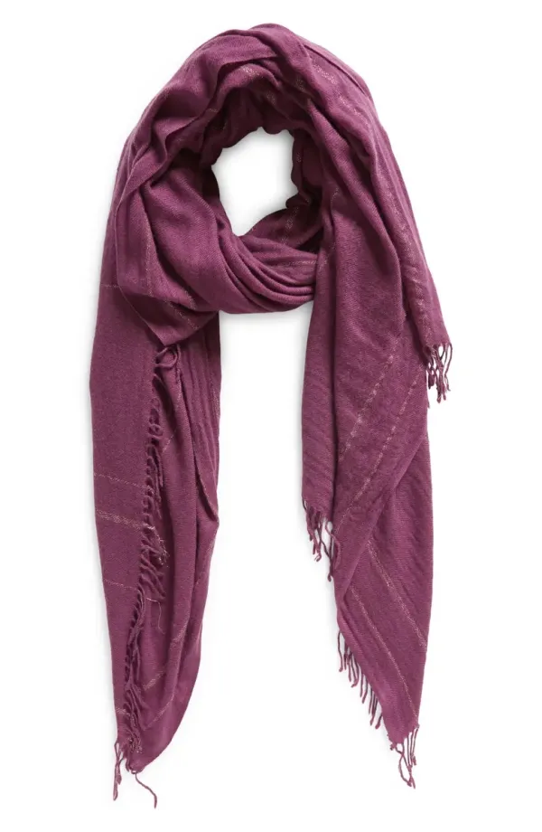 Fringed Wool & Cashmere Wrap