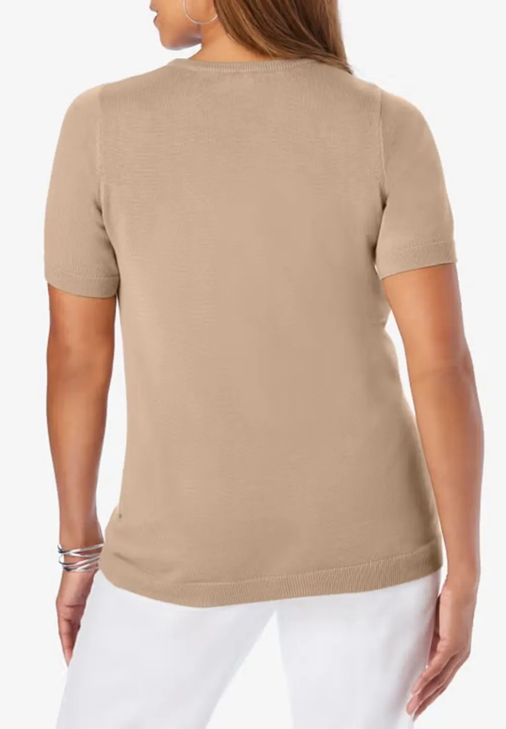 Thin Short Sleeved Sweater