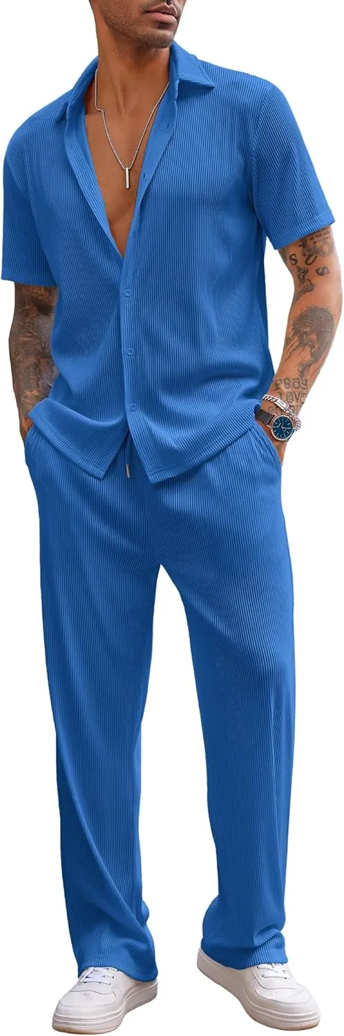 2-Piece Men's Casual Beach Outfit