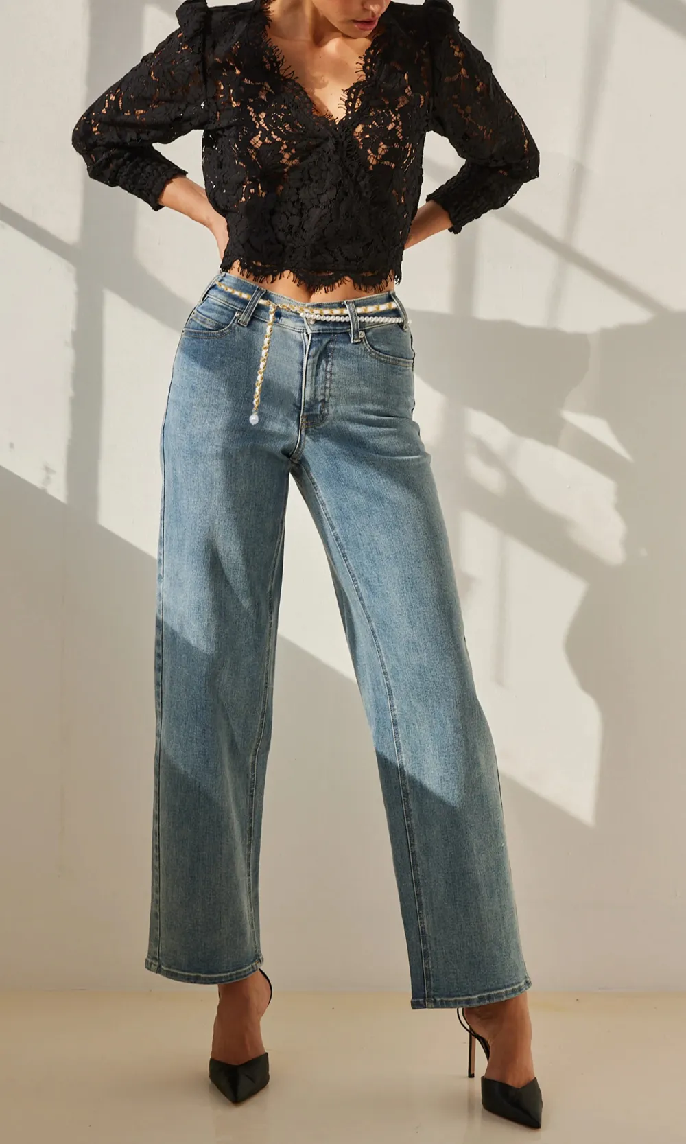 Casual Jeans With Belt