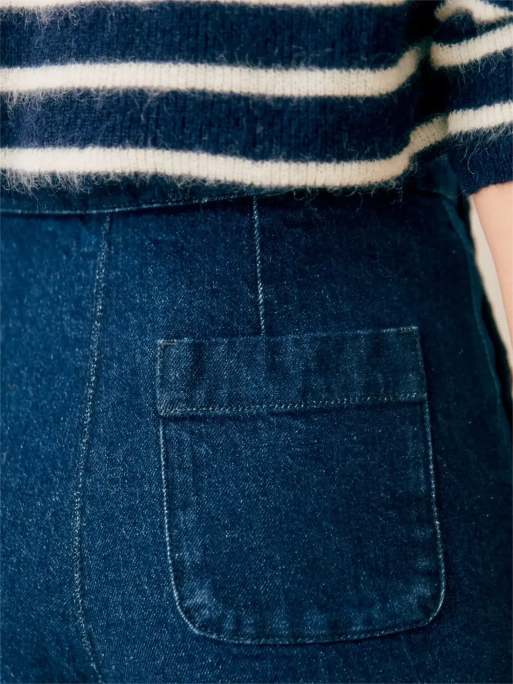 Double Button Placket Denim