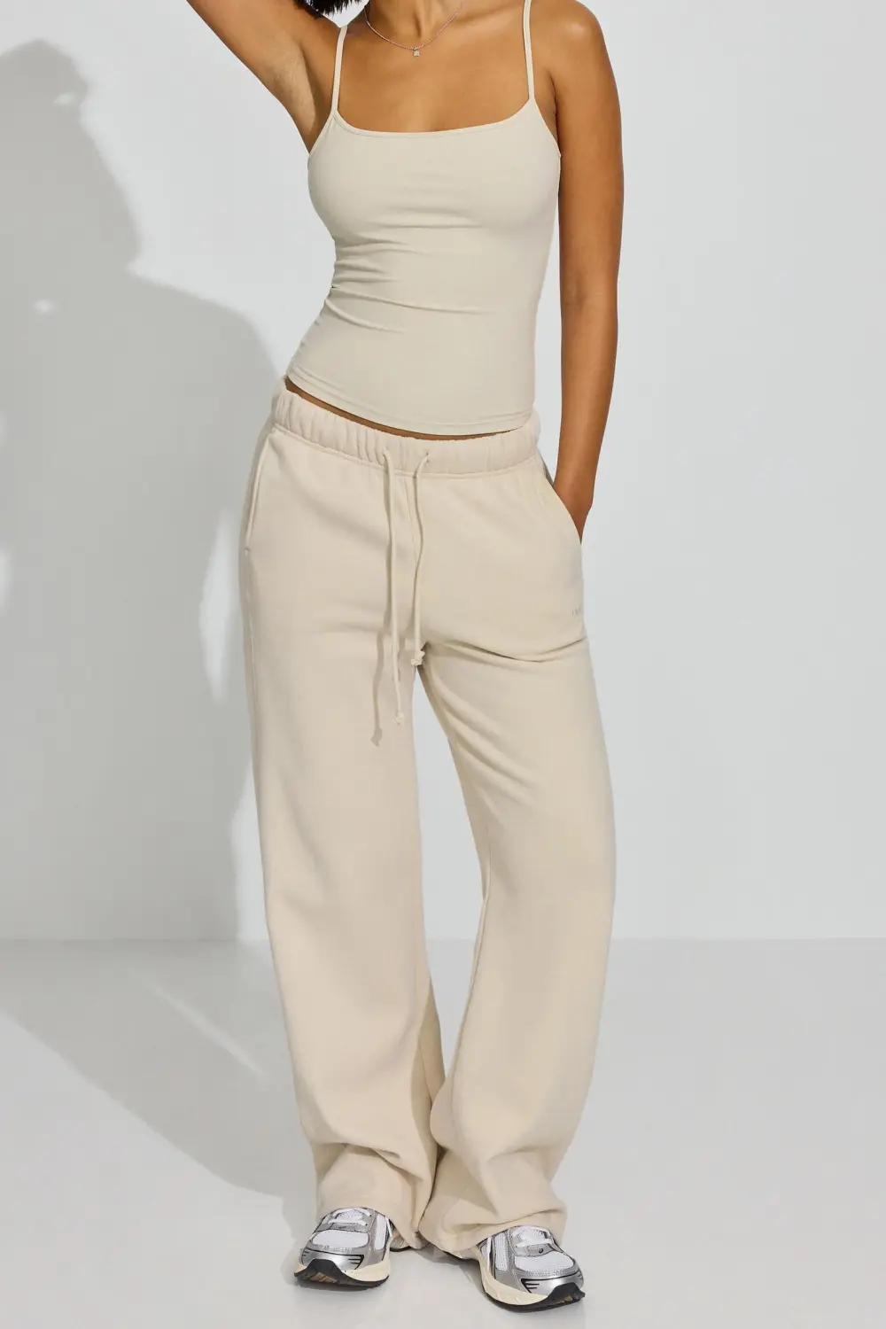 Spaghetti Strap Ruched Crop Camisole