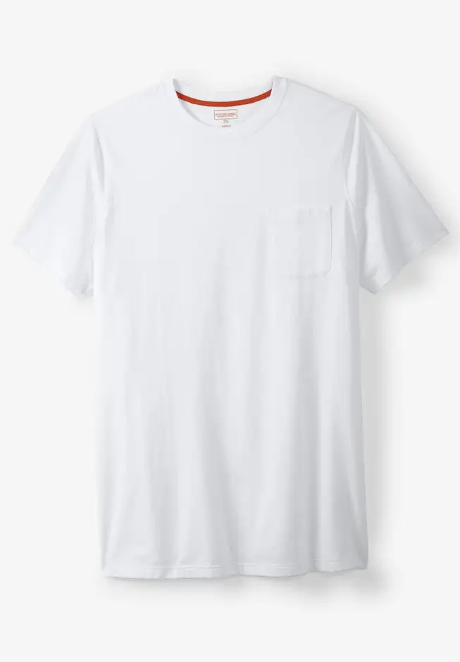 Heavyweight Longer-Length Pocket Crewneck T-Shirt